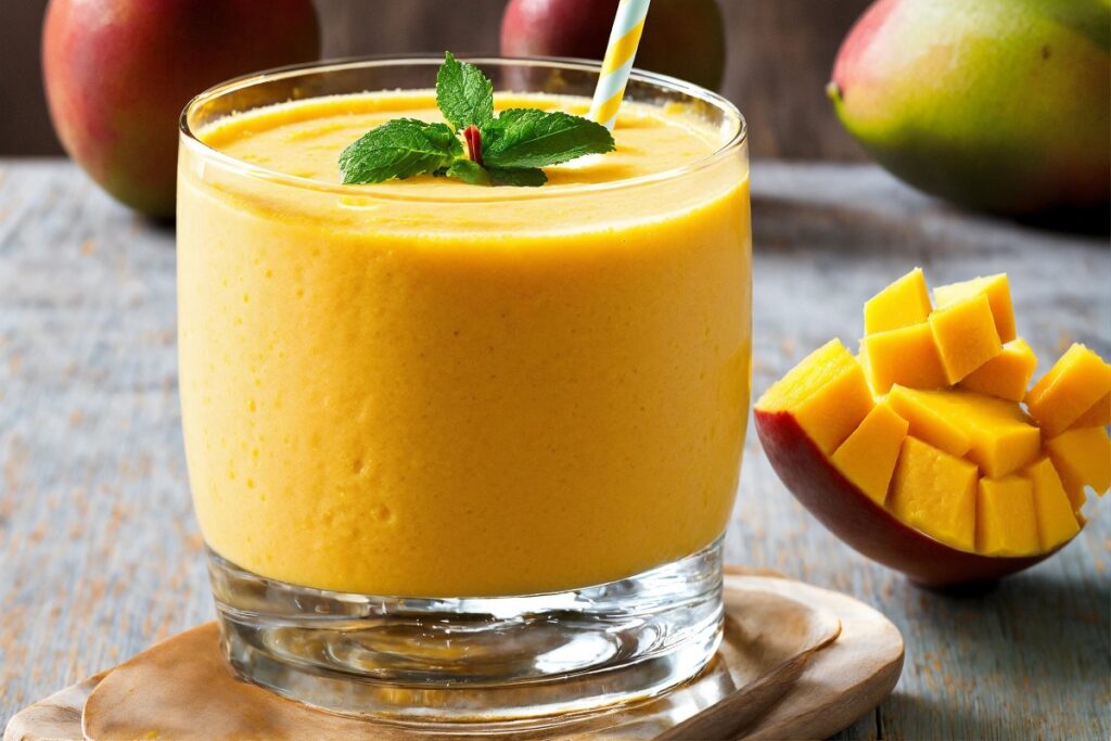 healthy smoothie for weight loss, mango banana smoothie recipe,